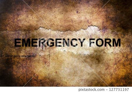 Emergency form grunge concept 127731197