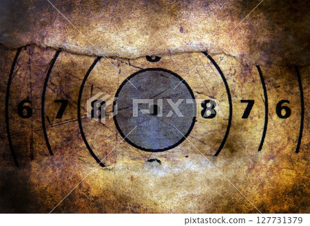 Target on grunge background 127731379