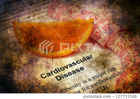 Cardiovascular disease grunge concept 127731500