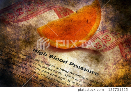 High blood pressure grunge concept 127731525