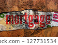 Mortgage text on wall 127731534