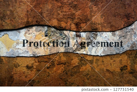Protection agreement text on wall 127731540