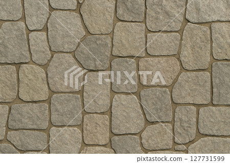 Seamless Japanese style stone pavement texture Seamless Japanese style stone pavement texture 127731599