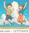 Men and women on summer vacation 127732035