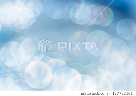 Sparkling rainbow color/round bokeh/background material 127732101