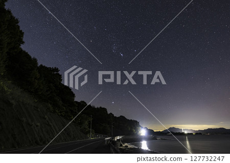 Setouchi autumn starry scenery, Orion rising Setouchi autumn starry scenery, Orion rising 127732247
