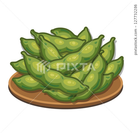 板上的綠色大豆 板上的綠色大豆 127732286