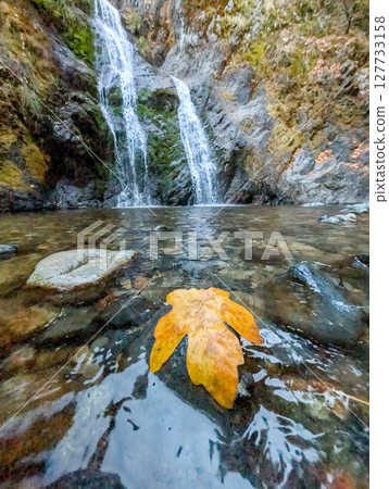 faery falls near mount shasta california in autumn faery falls near mount shasta california in autumn 127733158