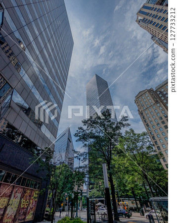 Skyline and city streets of charlotte north carolina usa 127733212