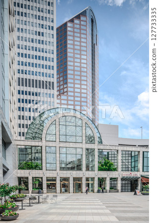 Downtown of Charlotte North Carolina skyline and architecture 127733335