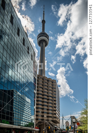 city of toronto skyline and street views city of toronto skyline and street views 127733541