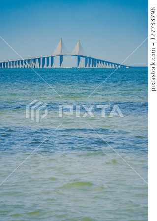 scenic views of sunchine skyway bridge in florida scenic views of sunchine skyway bridge in florida 127733798