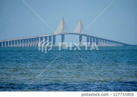 scenic views of sunchine skyway bridge in florida scenic views of sunchine skyway bridge in florida 127733808
