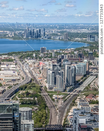 city of toronto skyline and street views 127733843