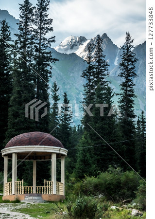 beautiful nature scenes around ala-archa gorge in kygyzstan 127733848