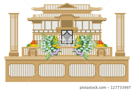 Simple altar image illustration 127733997