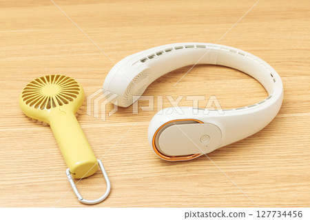 Handy fan and neck fan Handy fan and neck fan 127734456