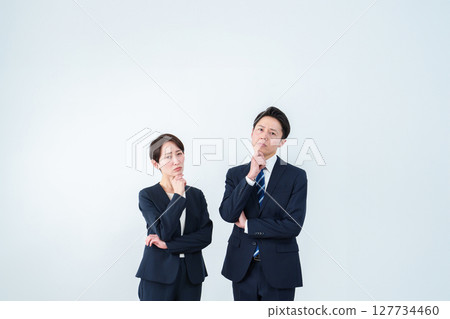 Portrait of a business person thinking Portrait of a business person thinking 127734460