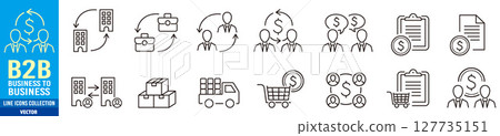 B2B Icon Set 127735151