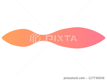 Colorful uneven curved line heading frame 127736936