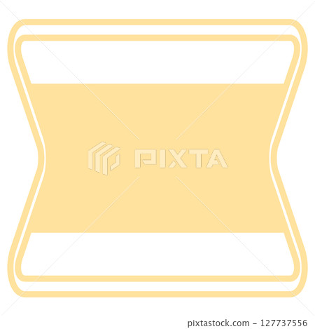 黃色線軸標籤樣式框架 127737556