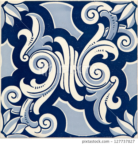 Traditional Portuguese glazed tiles 127737827