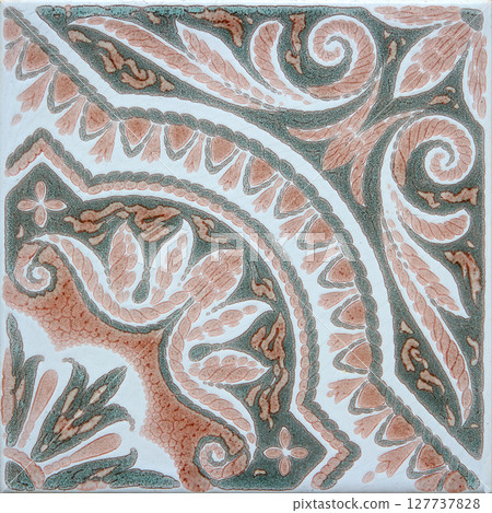 Traditional Portuguese glazed tiles 127737828
