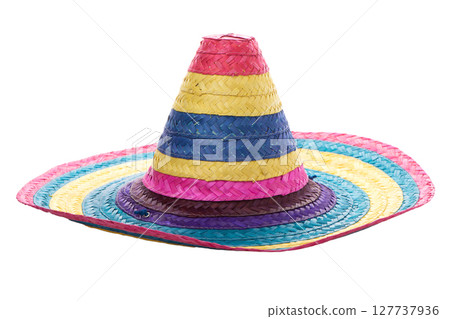 Colorful mexican sombrero 127737936