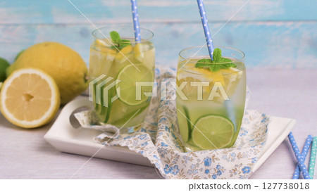 Summer citrus fruits drink Summer citrus fruits drink 127738018