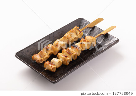 Pork heart skewers 127738049