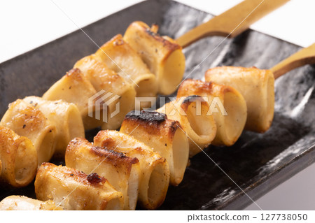 Pork heart skewers 127738050
