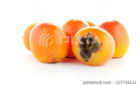 Red ripe persimmons Red ripe persimmons 127738111