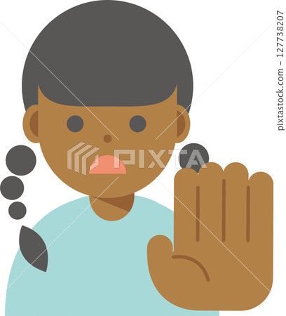 一個女人拒絕和停止的插圖 一個女人拒絕和停止的插圖 127738207