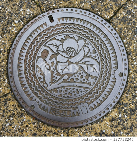 Tottori Kurayoshi Design Manhole Tottori Kurayoshi Design Manhole 127738245