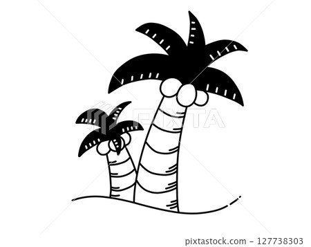 Palm tree icon simple black Palm tree icon simple black 127738303