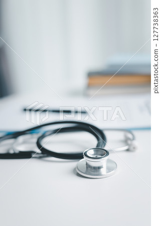 Concept business education essential idea globalization, student learn and study in university and colleges to master knowledge needed travel global economy. book stethoscope for medical health care 127738363