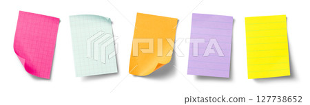 Colorful sticky notes texture 127738652