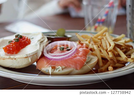 A burger with a twist 127738942