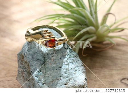 排列整齊的時尚戒指形象 商店材料 127739815