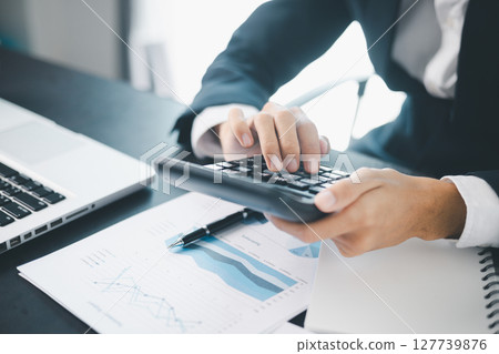 Business growth, decided to invest money in stock market, financial strategies and banking expertise to income substantial stack of investment capitalize on trade opportunities within economy return. 127739876