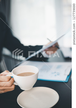 Business growth, decided to invest money in stock market, financial strategies and banking expertise to income substantial stack of investment capitalize on trade opportunities within economy return. 127739880