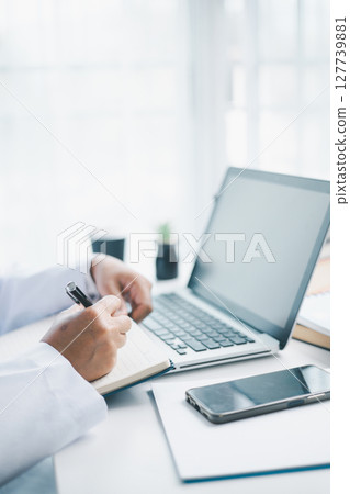 Concept business doctor education essential globalization, student learn and study in university and college to master knowledge needed travel global economy. book stethoscope for medical health care 127739881