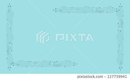 Abstract illustrations of technology, IT, electronic circuits, etc. 127739941