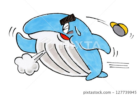 Running Whale 127739945