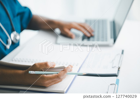 Concept business doctor education essential globalization, student learn and study in university and college to master knowledge needed travel global economy. book stethoscope for medical health care 127740029