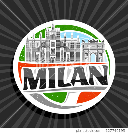 Vector logo for Milan Vector logo for Milan 127740195