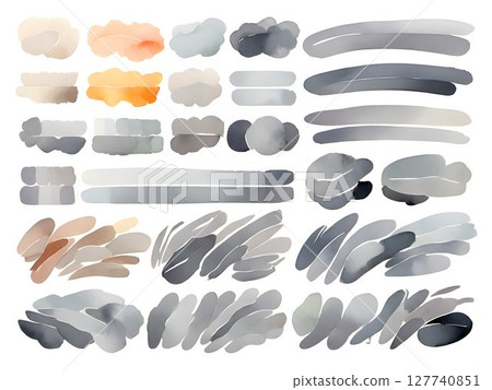 Grey palette Watercolor paint gradient transitioning smoothly from light grey tones to deep blue shades, providing refined visual reference for professional design compositions 127740851