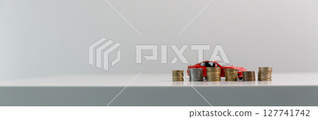 Business concept growth involves strategic financial management money loan investment bank real estate economic development encourage save buy home car education income stack investment economy return 127741742