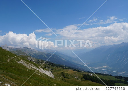 Trekking course in Crans-Montana, Switzerland Trekking course in Crans-Montana, Switzerland 127742630
