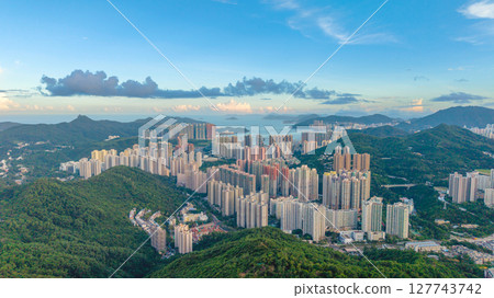 June 21 2025 Tseung Kwan O Urban Skyline Coastal City View Hong Kong 127743742